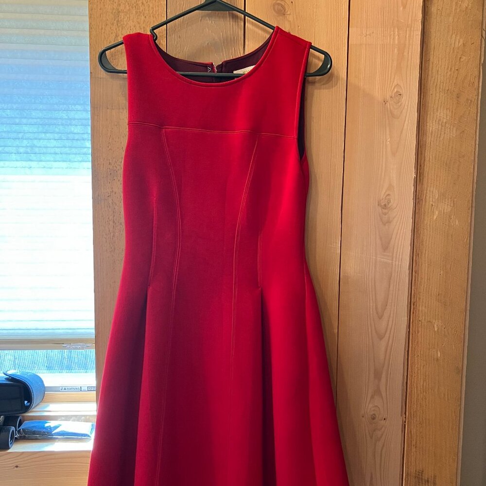 knee length red Maeve by Anthropologie Dress